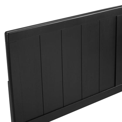 Modway - Robbie Wood Full Headboard by Modway  Bedroom Headboards Black - MOD-6217-BLK
