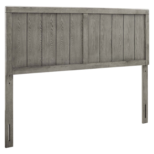 Modway - Robbie Wood Full Headboard by Modway  Bedroom Headboards Gray - MOD-6217-GRY