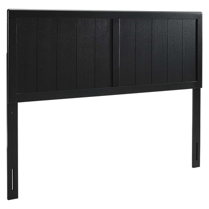 Modway - Robbie Wood King Headboard by Modway  Bedroom Headboards Black - MOD-6219-BLK