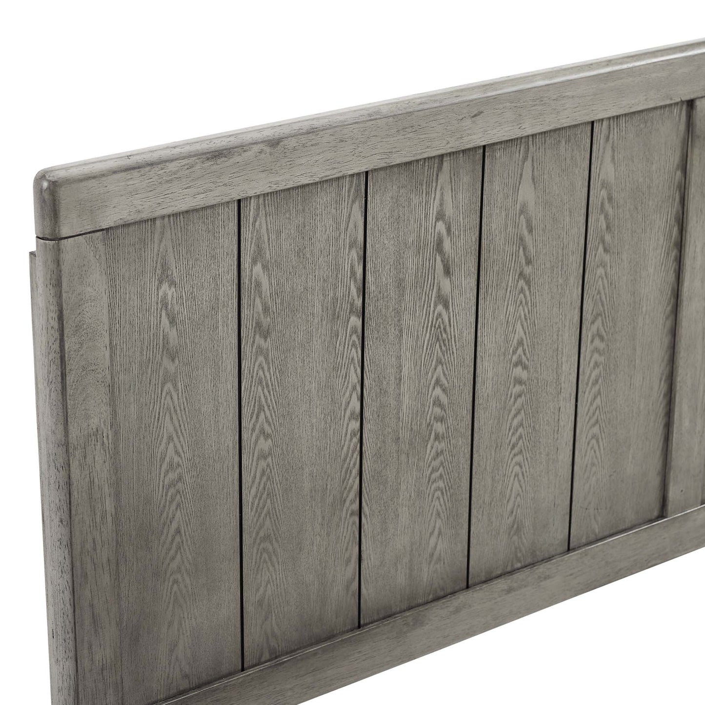 Modway - Robbie Wood King Headboard by Modway  Bedroom Headboards Gray - MOD-6219-GRY