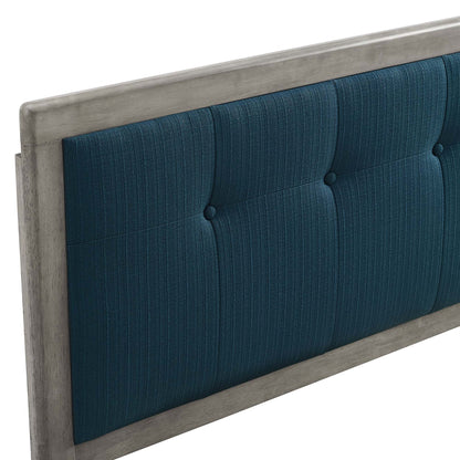 Modway Outlet Draper Tufted Fabric and Wood King Headboard by Modway  Bedroom Furniture Gray Azure - MOD-6227-GRY-AZU