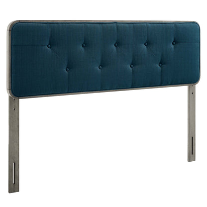 Modway Outlet Collins Tufted Fabric and Wood Twin Headboard by Modway  Bedroom Furniture Gray Azure - MOD-6232-GRY-AZU