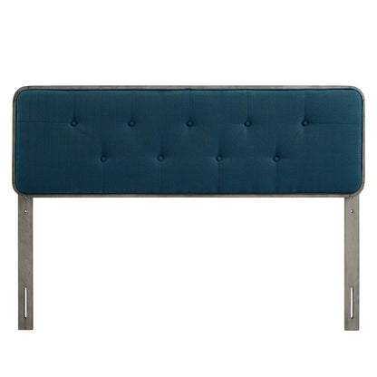 Modway Outlet Collins Tufted Fabric and Wood Twin Headboard by Modway  Bedroom Furniture Gray Azure - MOD-6232-GRY-AZU