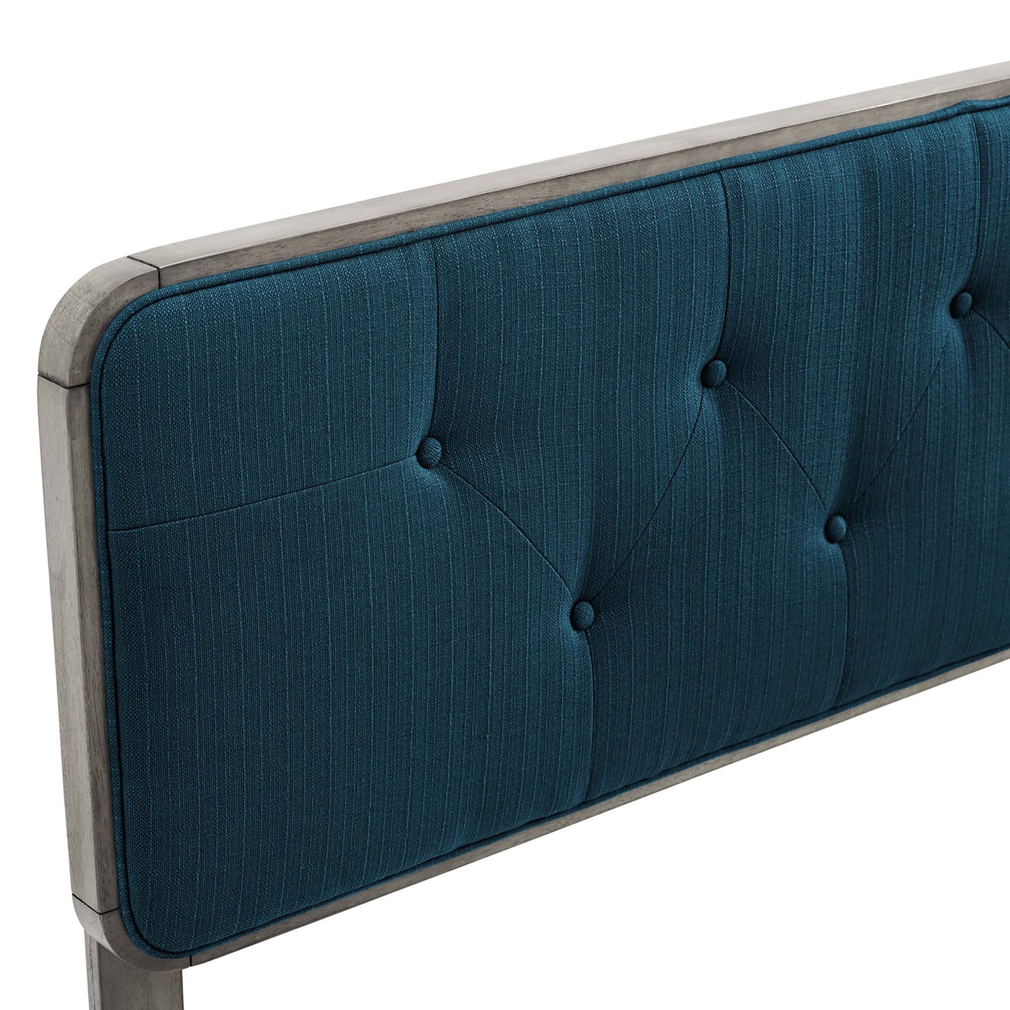 Modway Outlet Collins Tufted Fabric and Wood Twin Headboard by Modway  Bedroom Furniture Gray Azure - MOD-6232-GRY-AZU