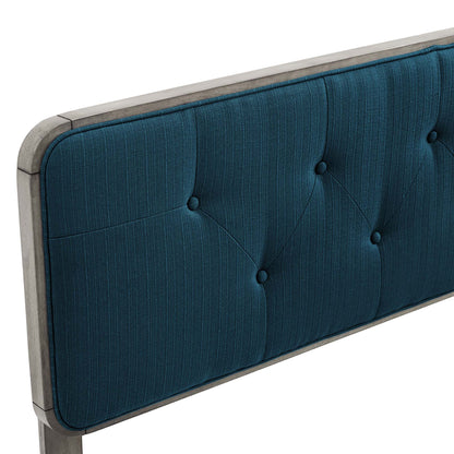 Modway Outlet Collins Tufted Fabric and Wood Twin Headboard by Modway  Bedroom Furniture Gray Azure - MOD-6232-GRY-AZU