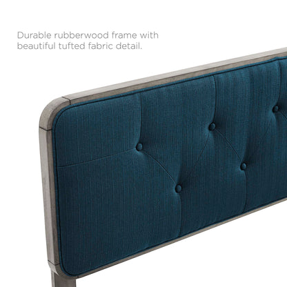 Modway Outlet Collins Tufted Fabric and Wood Twin Headboard by Modway  Bedroom Furniture Gray Azure - MOD-6232-GRY-AZU
