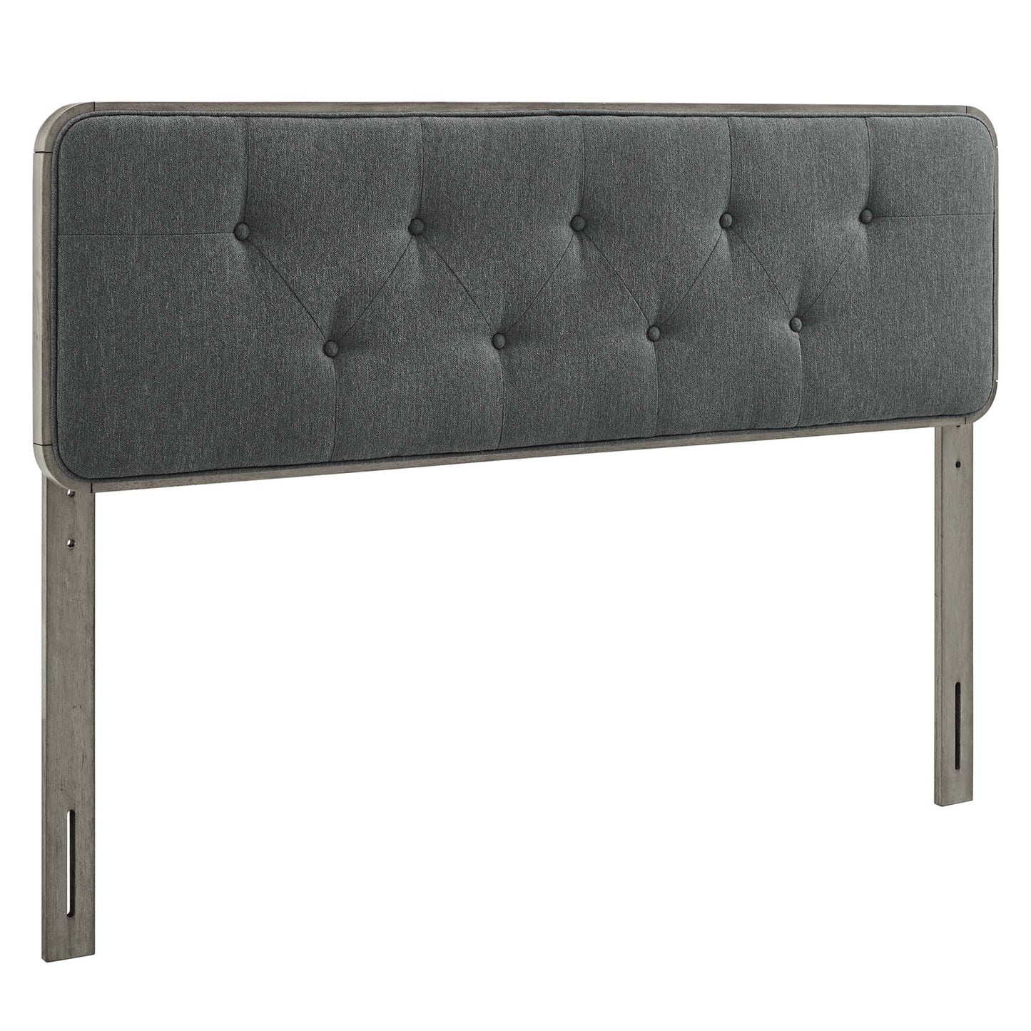Modway Outlet Collins Tufted Fabric and Wood King Headboard by Modway  Bedroom Furniture Gray Charcoal - MOD-6235-GRY-CHA