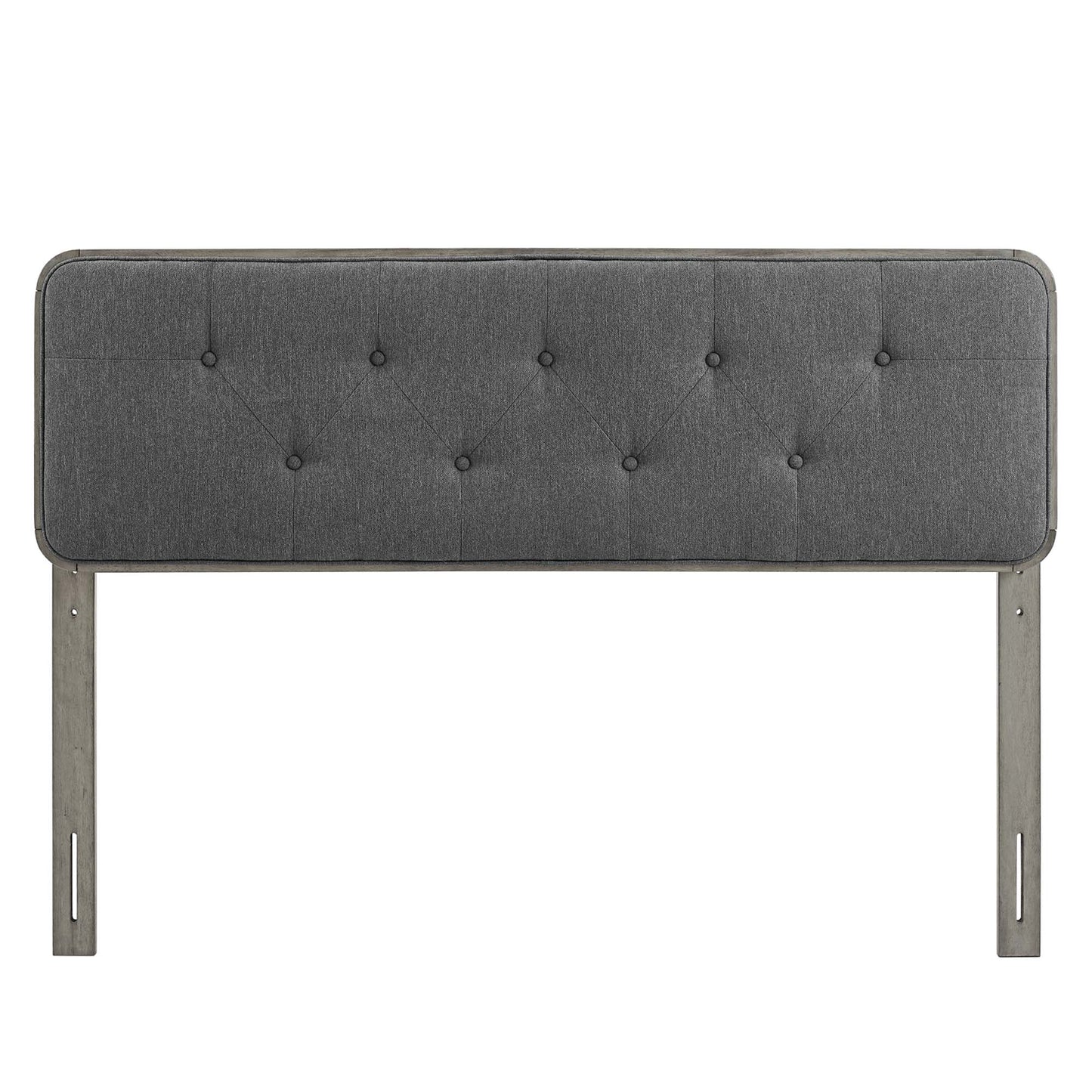 Modway Outlet Collins Tufted Fabric and Wood King Headboard by Modway  Bedroom Furniture Gray Charcoal - MOD-6235-GRY-CHA