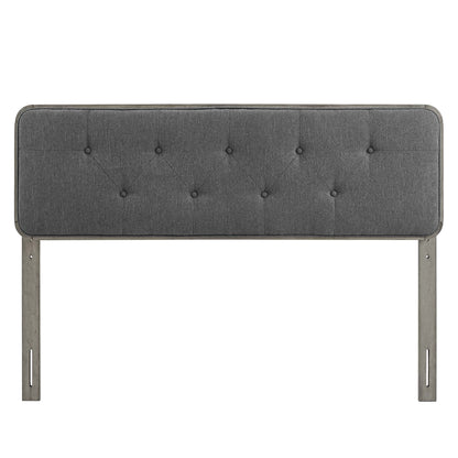Modway Outlet Collins Tufted Fabric and Wood King Headboard by Modway  Bedroom Furniture Gray Charcoal - MOD-6235-GRY-CHA