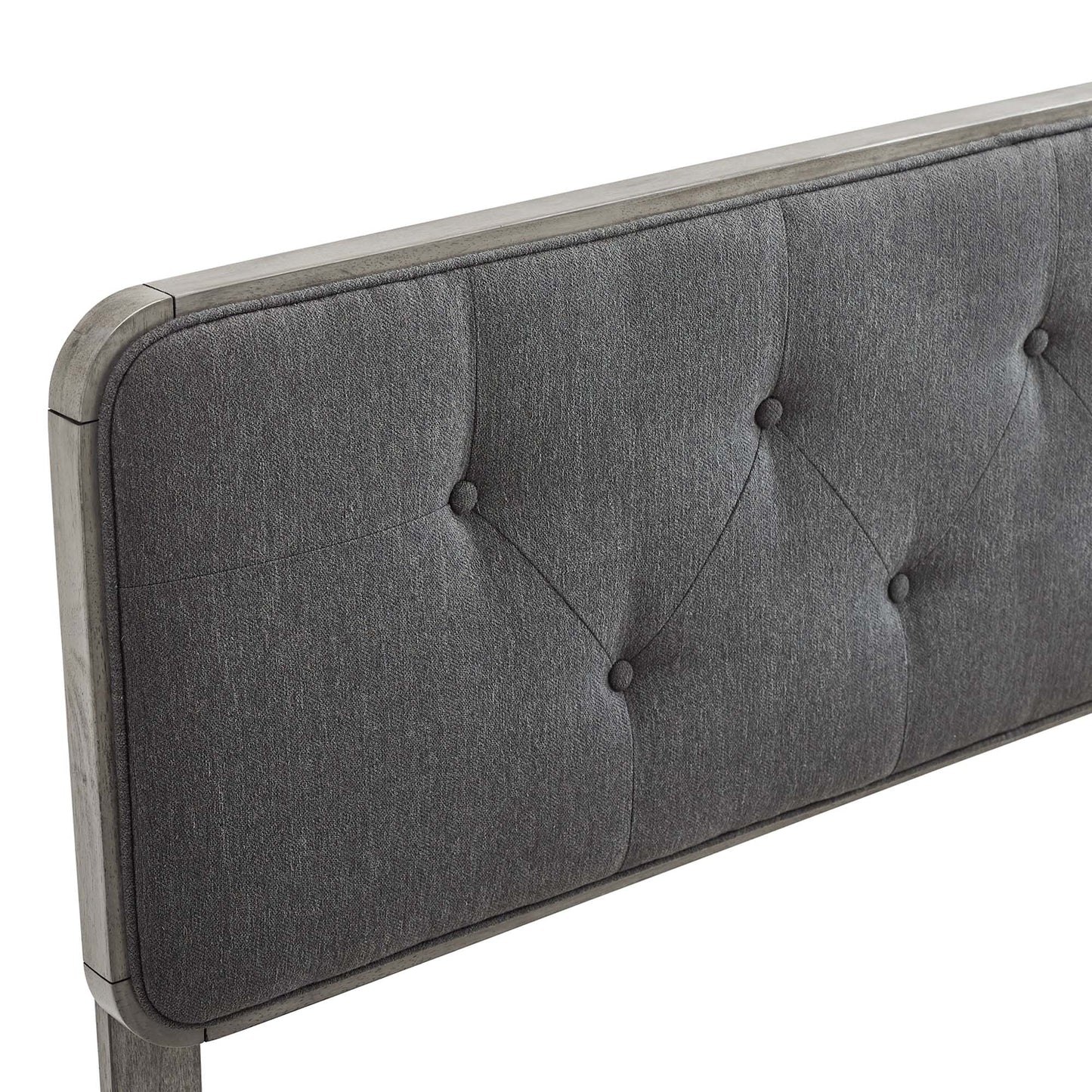 Modway Outlet Collins Tufted Fabric and Wood King Headboard by Modway  Bedroom Furniture Gray Charcoal - MOD-6235-GRY-CHA