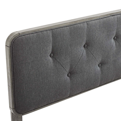 Modway Outlet Collins Tufted Fabric and Wood King Headboard by Modway  Bedroom Furniture Gray Charcoal - MOD-6235-GRY-CHA