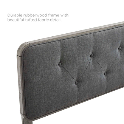 Modway Outlet Collins Tufted Fabric and Wood King Headboard by Modway  Bedroom Furniture Gray Charcoal - MOD-6235-GRY-CHA