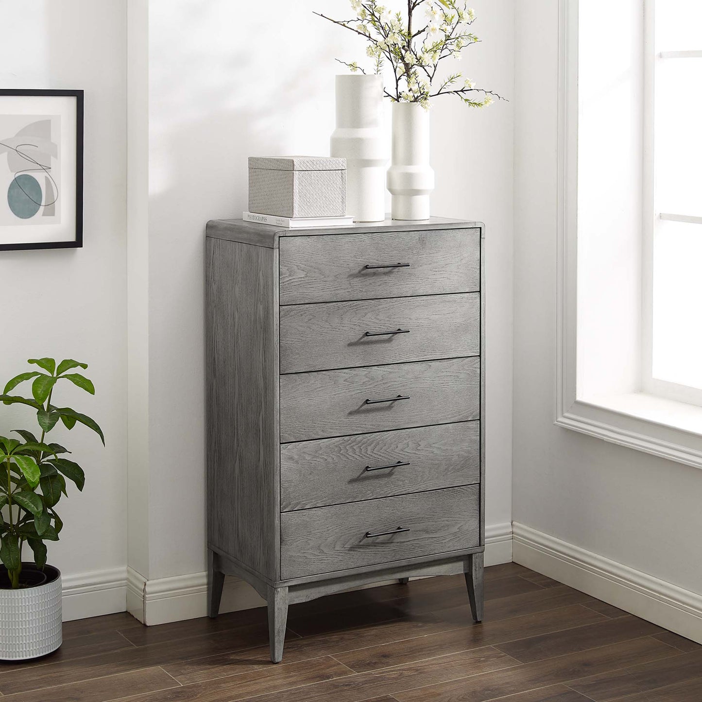 Modway Outlet Georgia Wood Chest by Modway  Bedroom Furniture Gray - MOD-6240-GRY