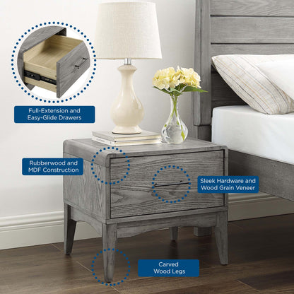 Modway Outlet Georgia Wood Nightstand by Modway  Bedroom Furniture Gray - MOD-6241-GRY