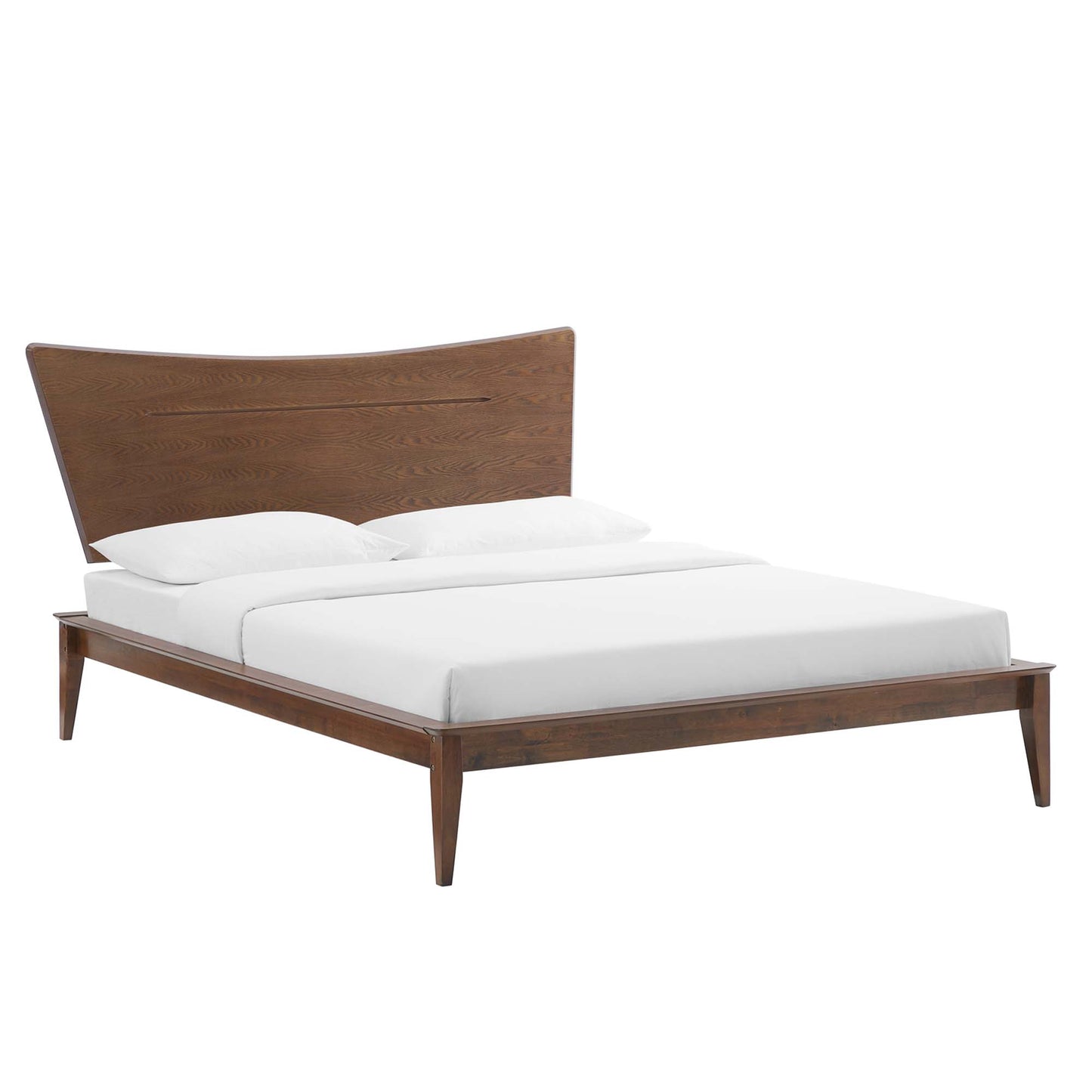 Modway - Astra Wood King Platform Bed by Modway  Bedroom Beds Brown - MOD-6251-WAL