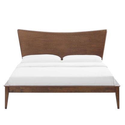 Modway - Astra Wood King Platform Bed by Modway  Bedroom Beds Brown - MOD-6251-WAL