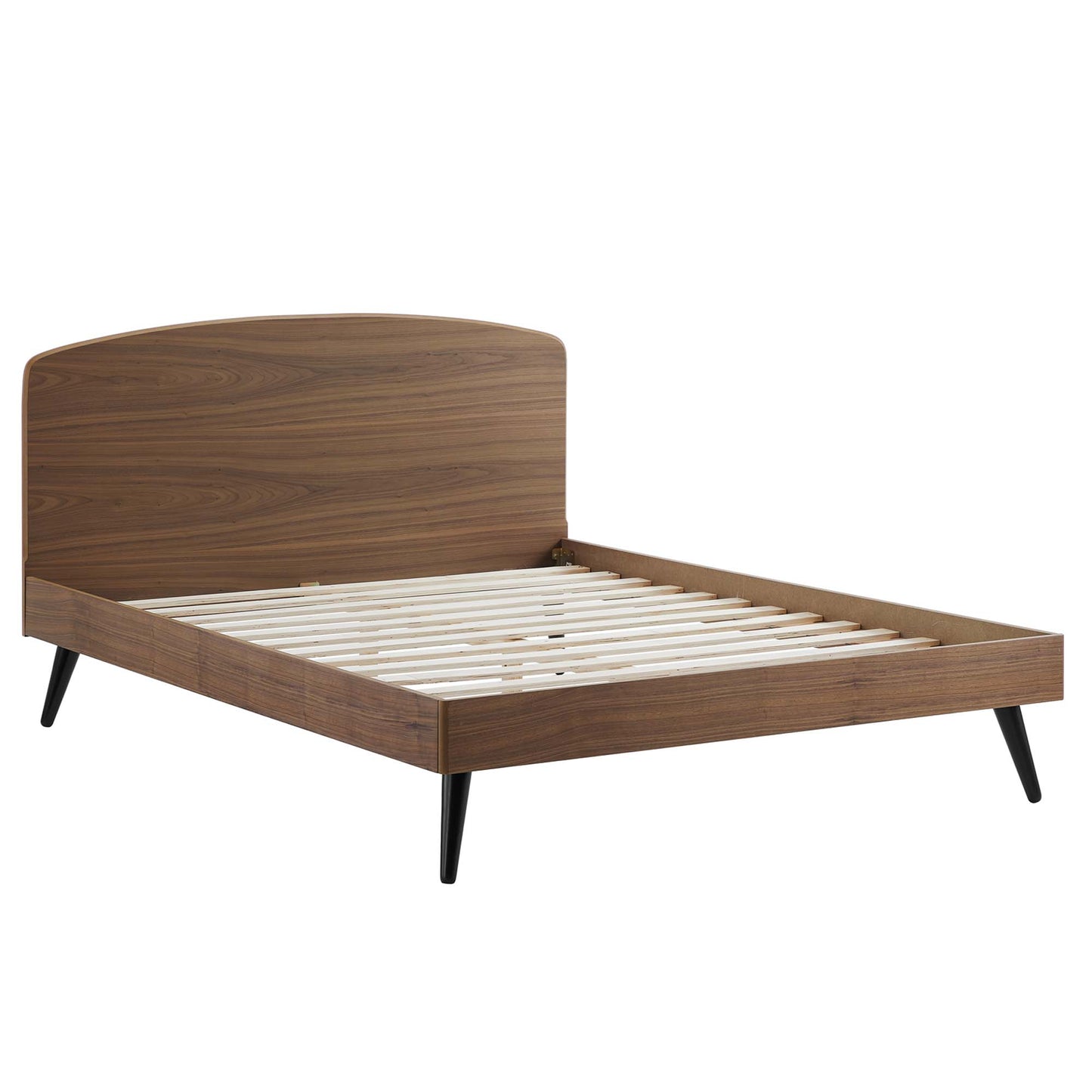Modway - Bronwen Wood Queen Platform Bed by Modway  Bedroom Beds Brown - MOD-6254-WAL