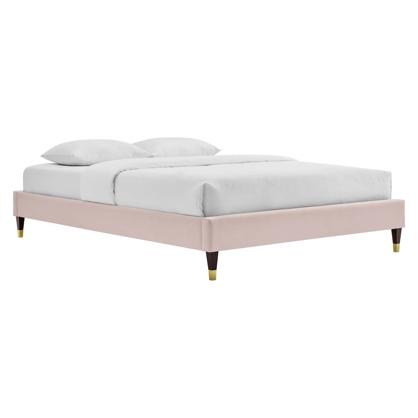 Modway Outlet Harlow Performance Velvet King Platform Bed Frame by Modway  Bedroom Furniture Pink - MOD-6271-PNK