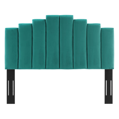 Modway Outlet Noelle Performance Velvet Twin Headboard by Modway  Bedroom Furniture Teal - MOD-6276-TEA