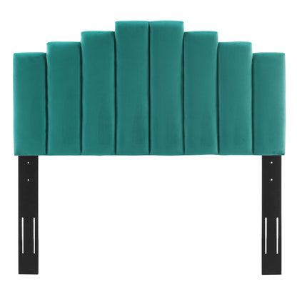 Modway Outlet Noelle Performance Velvet Twin Headboard by Modway  Bedroom Furniture Teal - MOD-6276-TEA