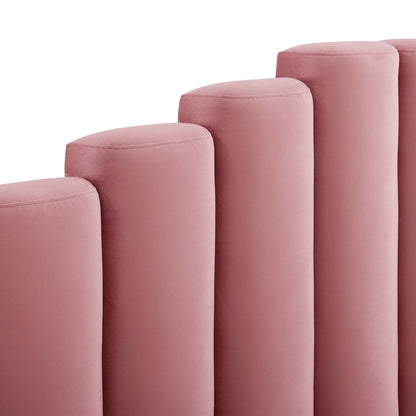 Modway Outlet Olivia Performance Velvet Queen Platform Bed by Modway  Bedroom Furniture Dusty Rose - MOD-6280-DUS