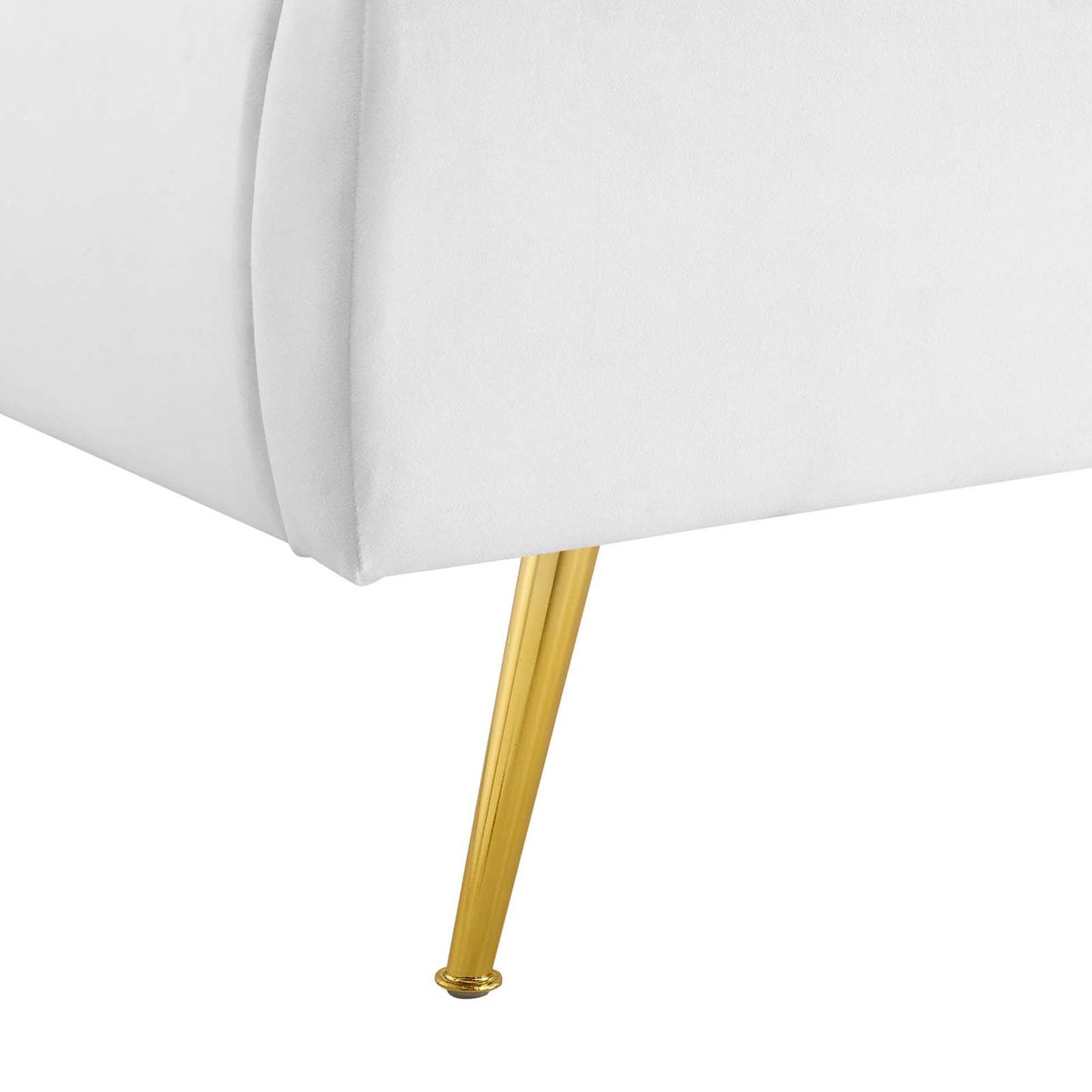 Modway - Lana Performance Velvet Queen Wingback Platform Bed by Modway  Bedroom Beds White - MOD-6282-WHI