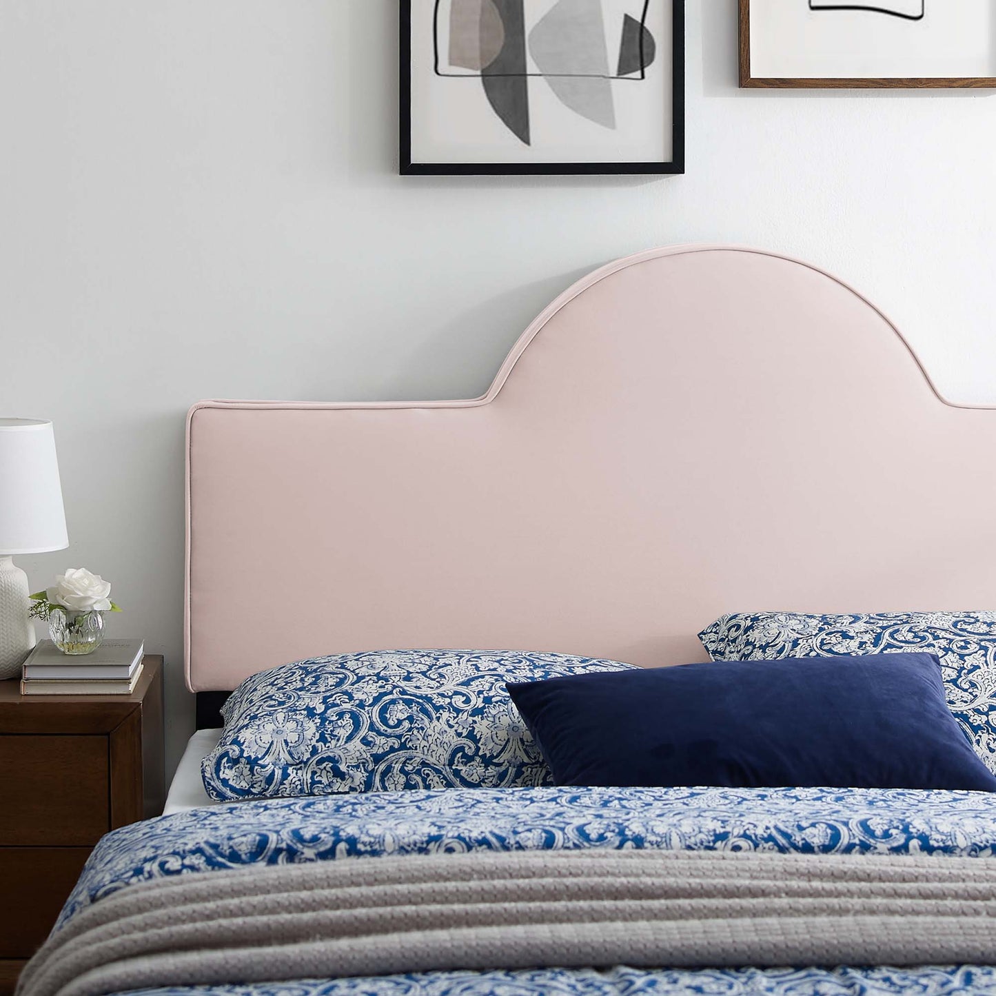 Modway Outlet Dawn Performance Velvet King/California King Headboard by Modway  Bedroom Furniture Pink - MOD-6304-PNK