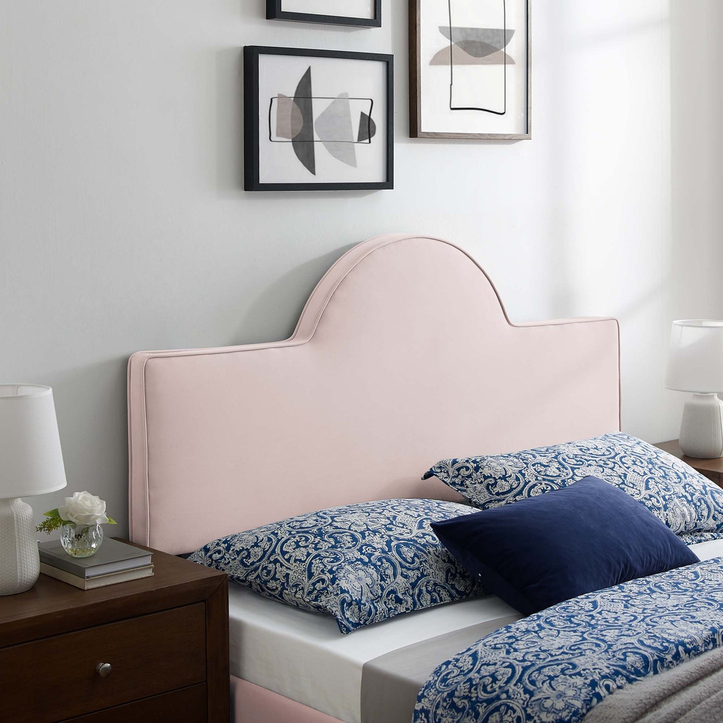 Modway Outlet Dawn Performance Velvet King/California King Headboard by Modway  Bedroom Furniture Pink - MOD-6304-PNK