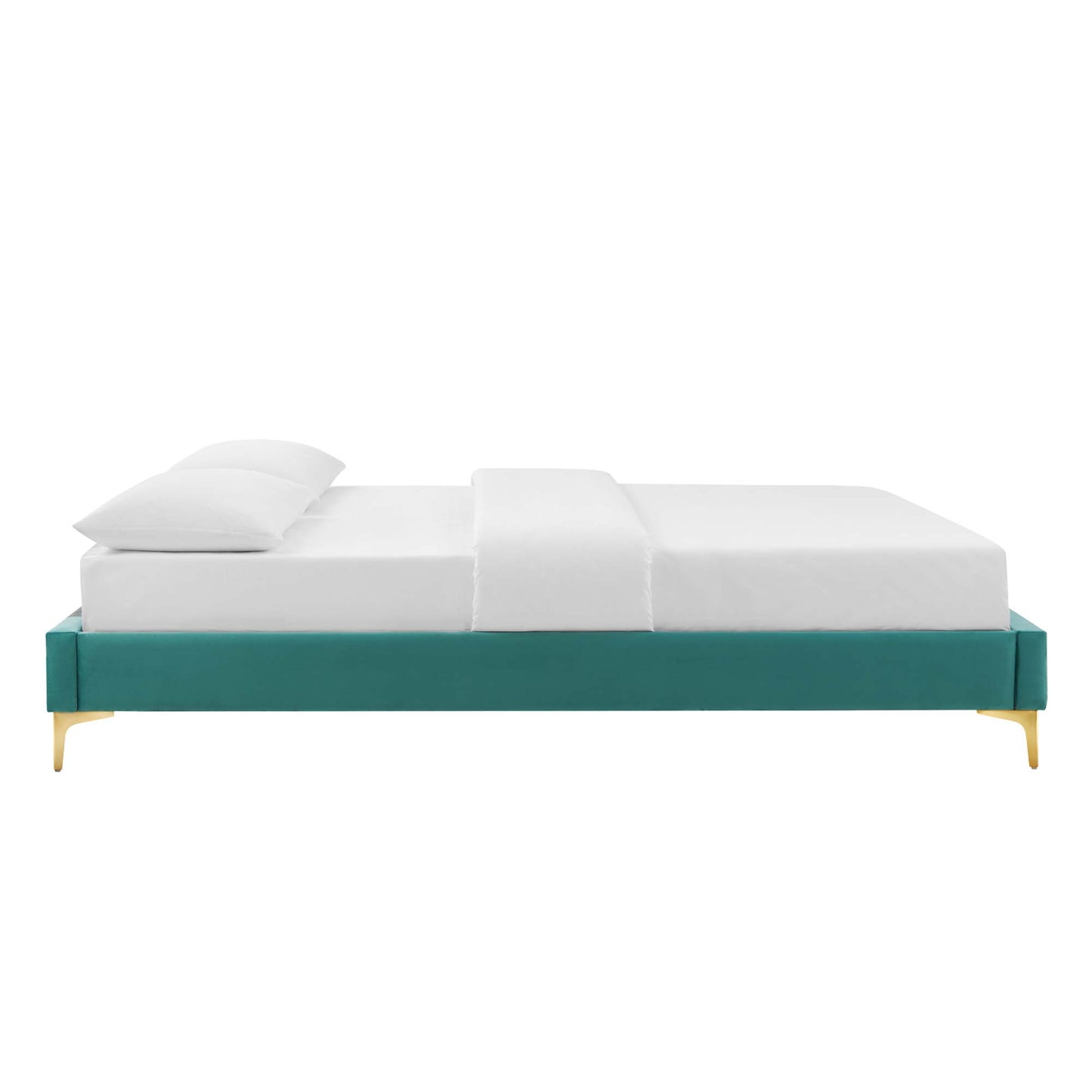 Modway Outlet Sutton Performance Velvet King Bed Frame by Modway  Bedroom Furniture Teal - MOD-6307-TEA
