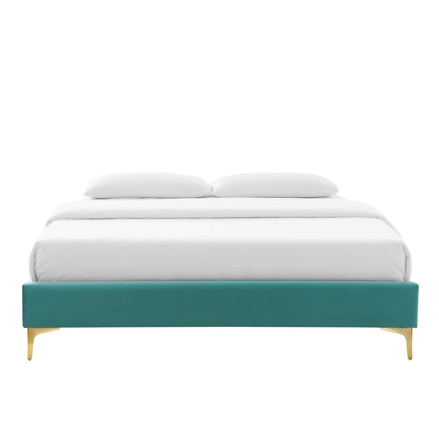 Modway Outlet Sutton Performance Velvet King Bed Frame by Modway  Bedroom Furniture Teal - MOD-6307-TEA
