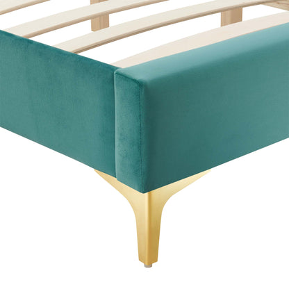 Modway Outlet Sutton Performance Velvet King Bed Frame by Modway  Bedroom Furniture Teal - MOD-6307-TEA