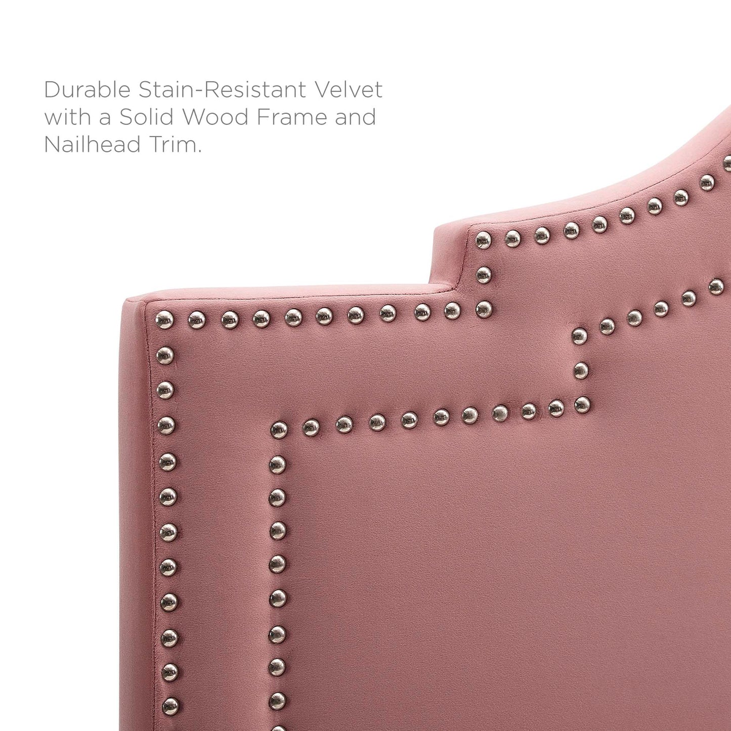 Modway Outlet Lucia Performance Velvet King/California King Headboard by Modway  Bedroom Furniture Dusty Rose - MOD-6313-DUS