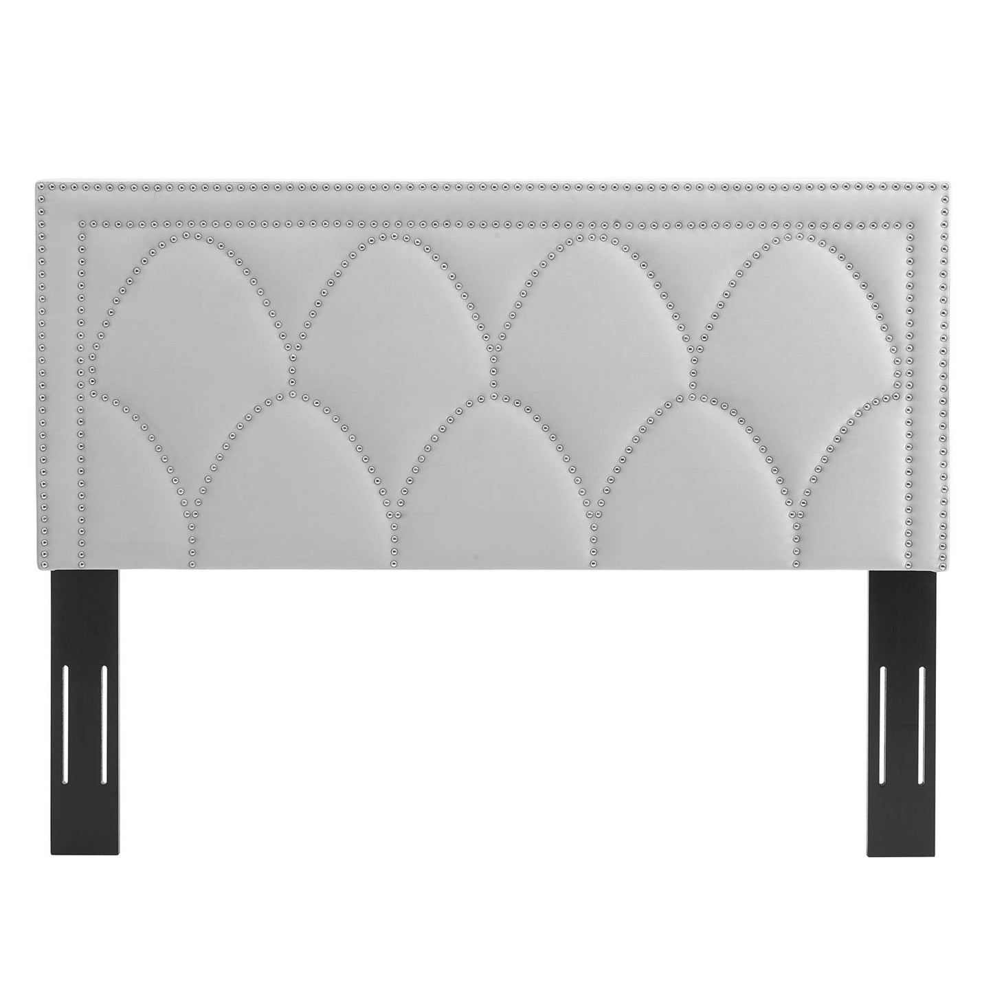 Modway Outlet Greta Performance Velvet Twin Headboard by Modway  Bedroom Furniture Light Gray - MOD-6320-LGR