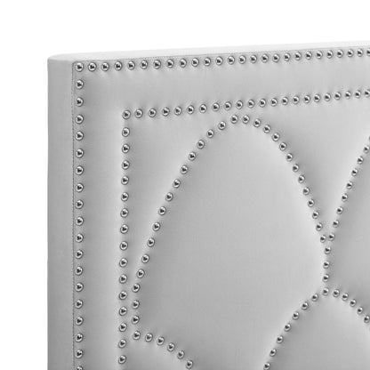 Modway Outlet Greta Performance Velvet Twin Headboard by Modway  Bedroom Furniture Light Gray - MOD-6320-LGR