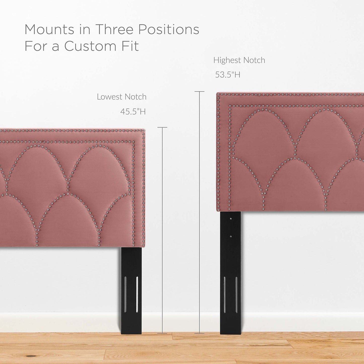 Modway Outlet Greta Performance Velvet King/California King Headboard by Modway  Bedroom Furniture Dusty Rose - MOD-6322-DUS