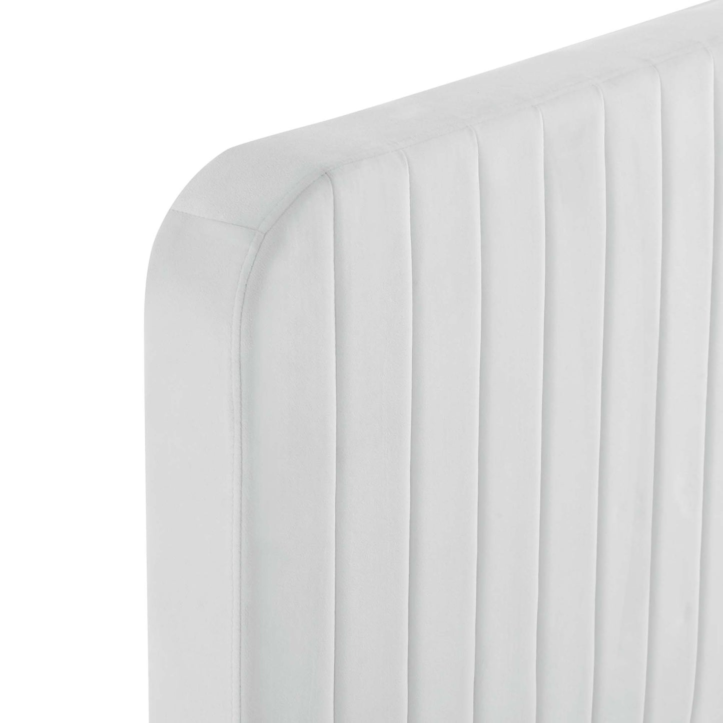 Modway Outlet Celine Channel Tufted Performance Velvet Full Platform Bed by Modway  Bedroom Furniture White - MOD-6335-WHI