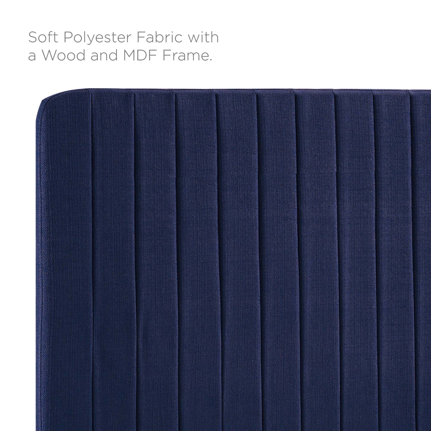 Modway Outlet Milenna Channel Tufted Upholstered Fabric Twin Headboard by Modway  Bedroom Furniture Royal Blue - MOD-6338-ROY