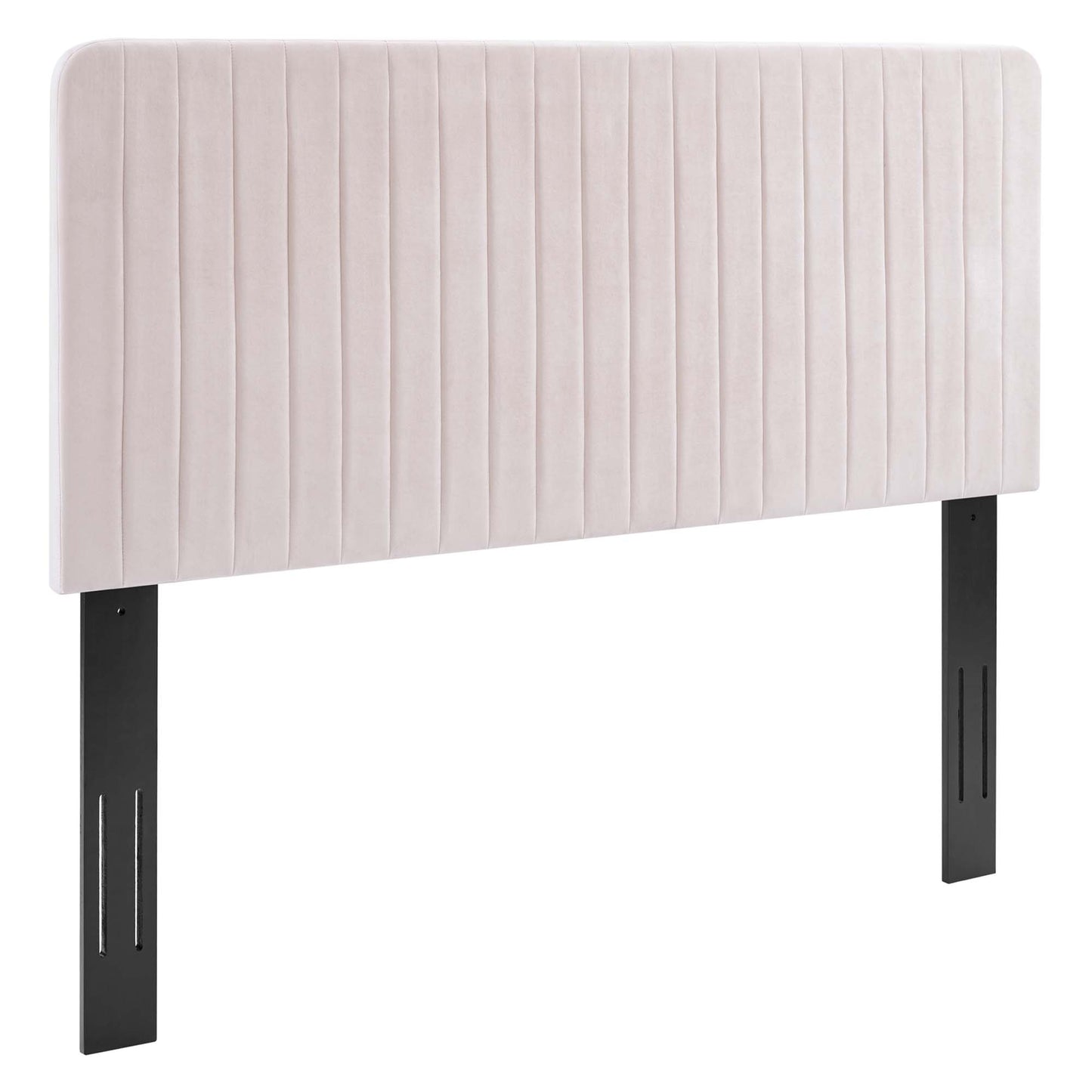 Modway Outlet Milenna Channel Tufted Performance Velvet King/California King Headboard by Modway  Bedroom Furniture Pink - MOD-6341-PNK