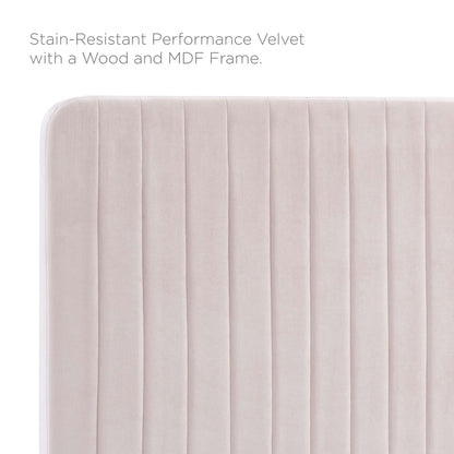 Modway Outlet Milenna Channel Tufted Performance Velvet King/California King Headboard by Modway  Bedroom Furniture Pink - MOD-6341-PNK