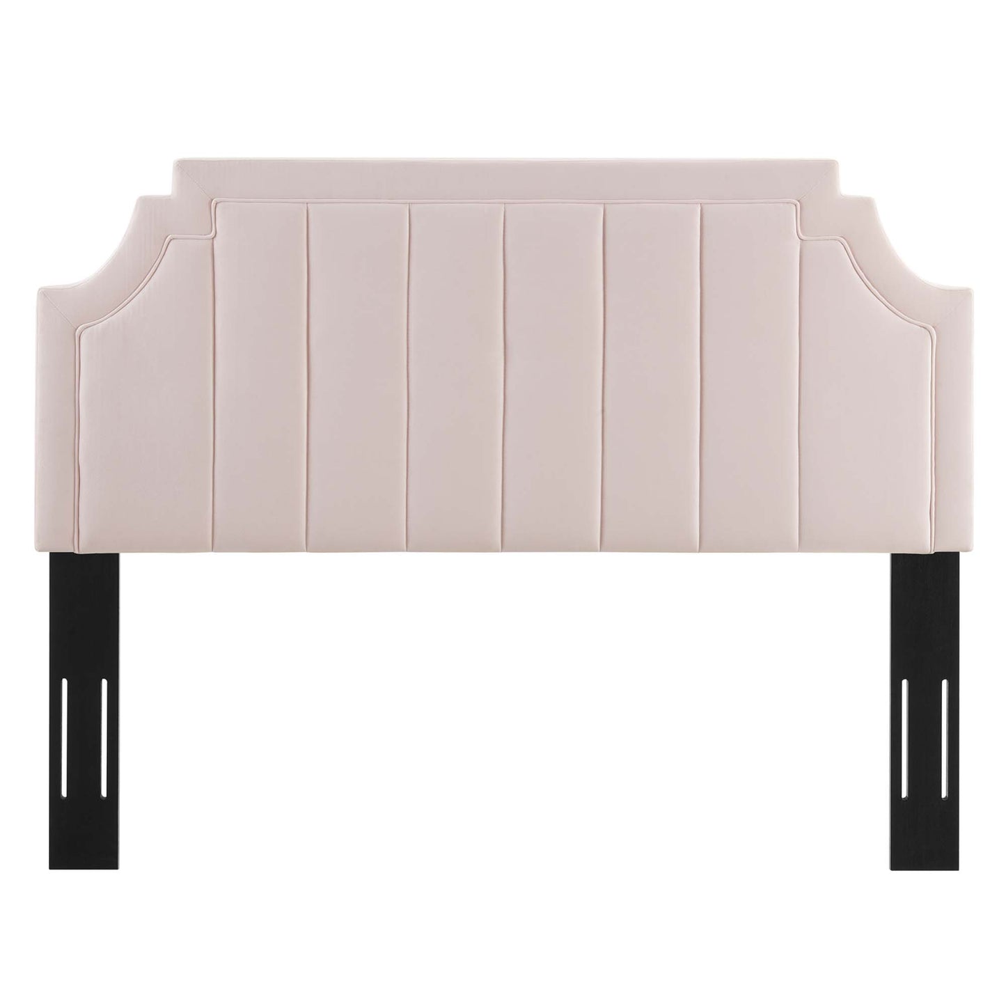 Modway - Alyona Channel Tufted Performance Velvet Full/Queen Headboard by Modway  Bedroom Headboards Red - MOD-6347-PNK