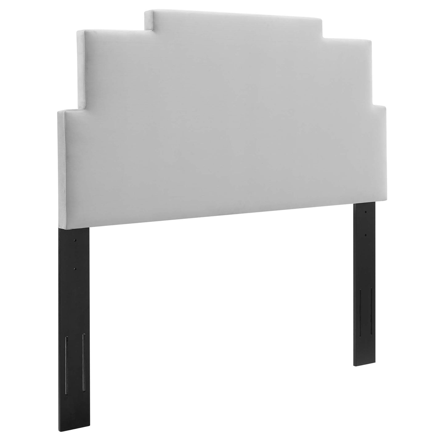 Modway Outlet Kasia Performance Velvet Twin Headboard by Modway  Bedroom Furniture Light Gray - MOD-6355-LGR