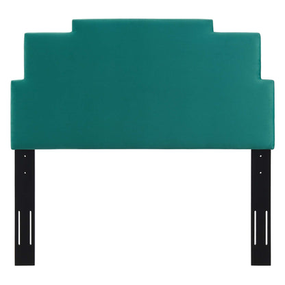 Modway Outlet Kasia Performance Velvet Twin Headboard by Modway  Bedroom Furniture Teal - MOD-6355-TEA