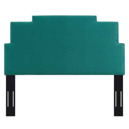 Modway Outlet Kasia Performance Velvet Twin Headboard by Modway  Bedroom Furniture Teal - MOD-6355-TEA