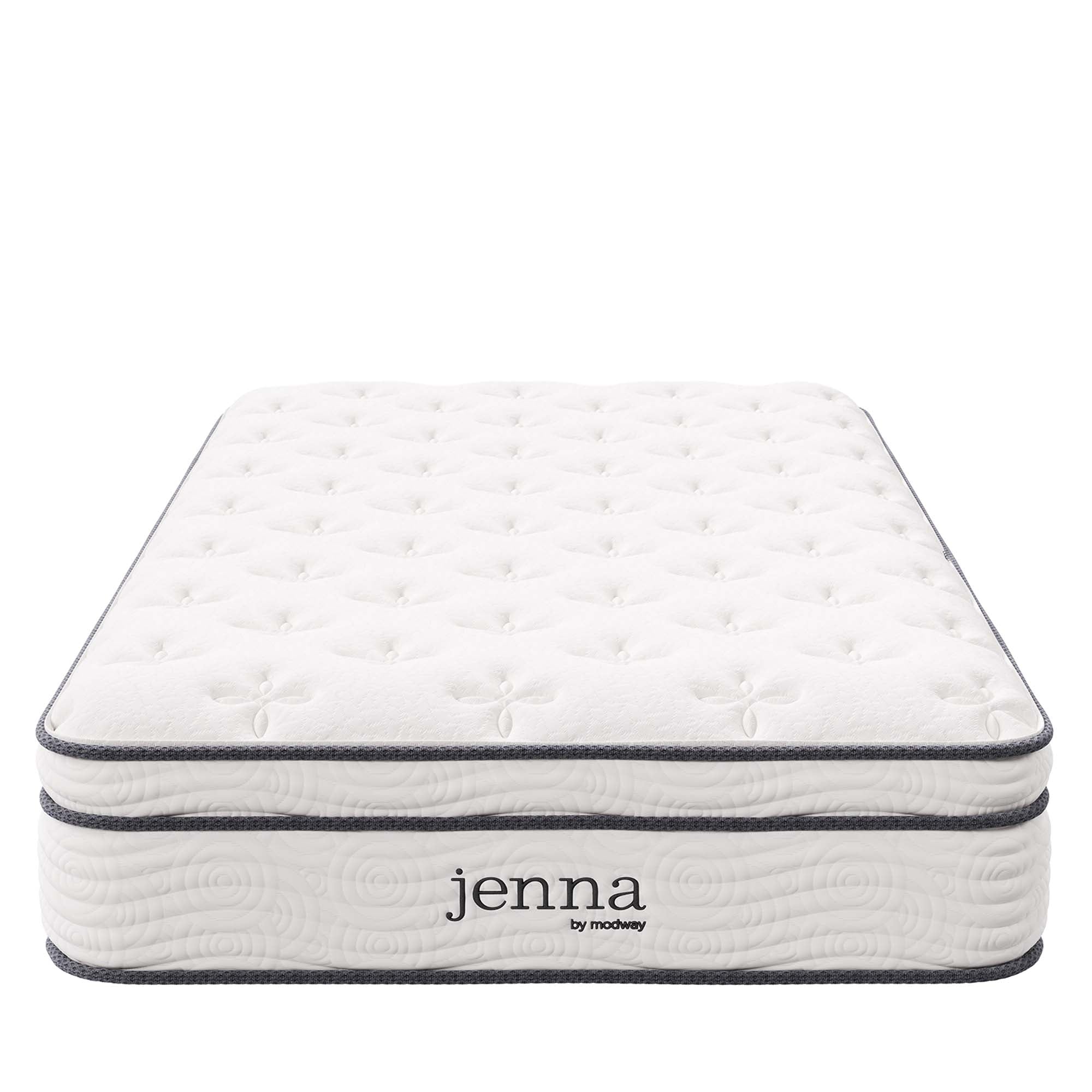 Jenna 10 in. Twin XL Innerspring Mattress in White - Thumbnail 4