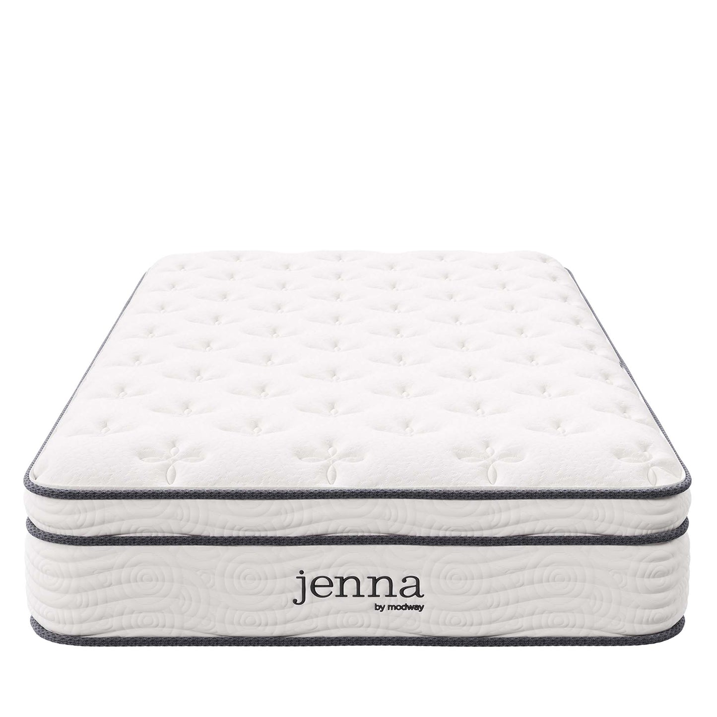 Modway - Jenna 10" Innerspring and Foam Twin XL Mattress by Modway  Mattresses Twin White - MOD-6363-WHI