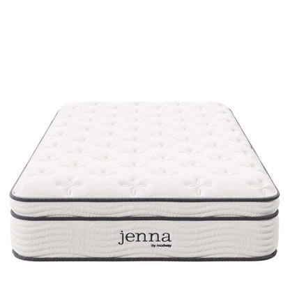 Modway - Jenna 10" Innerspring and Foam Twin XL Mattress by Modway  Mattresses Twin White - MOD-6363-WHI