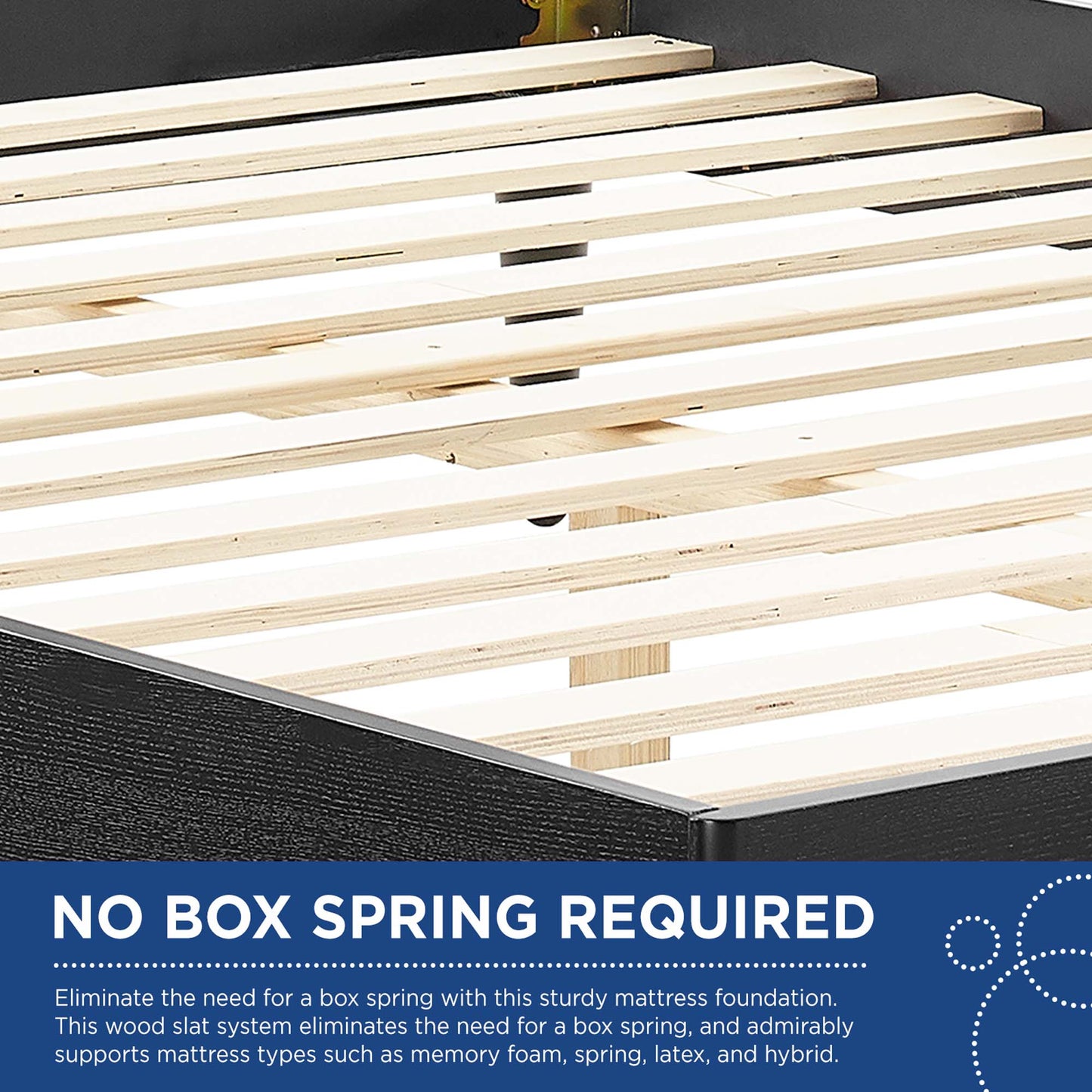 Modway Outlet Sidney Cane and Wood Queen Platform Bed With Splayed Legs by Modway  Bedroom Furniture Black - MOD-6370-BLK