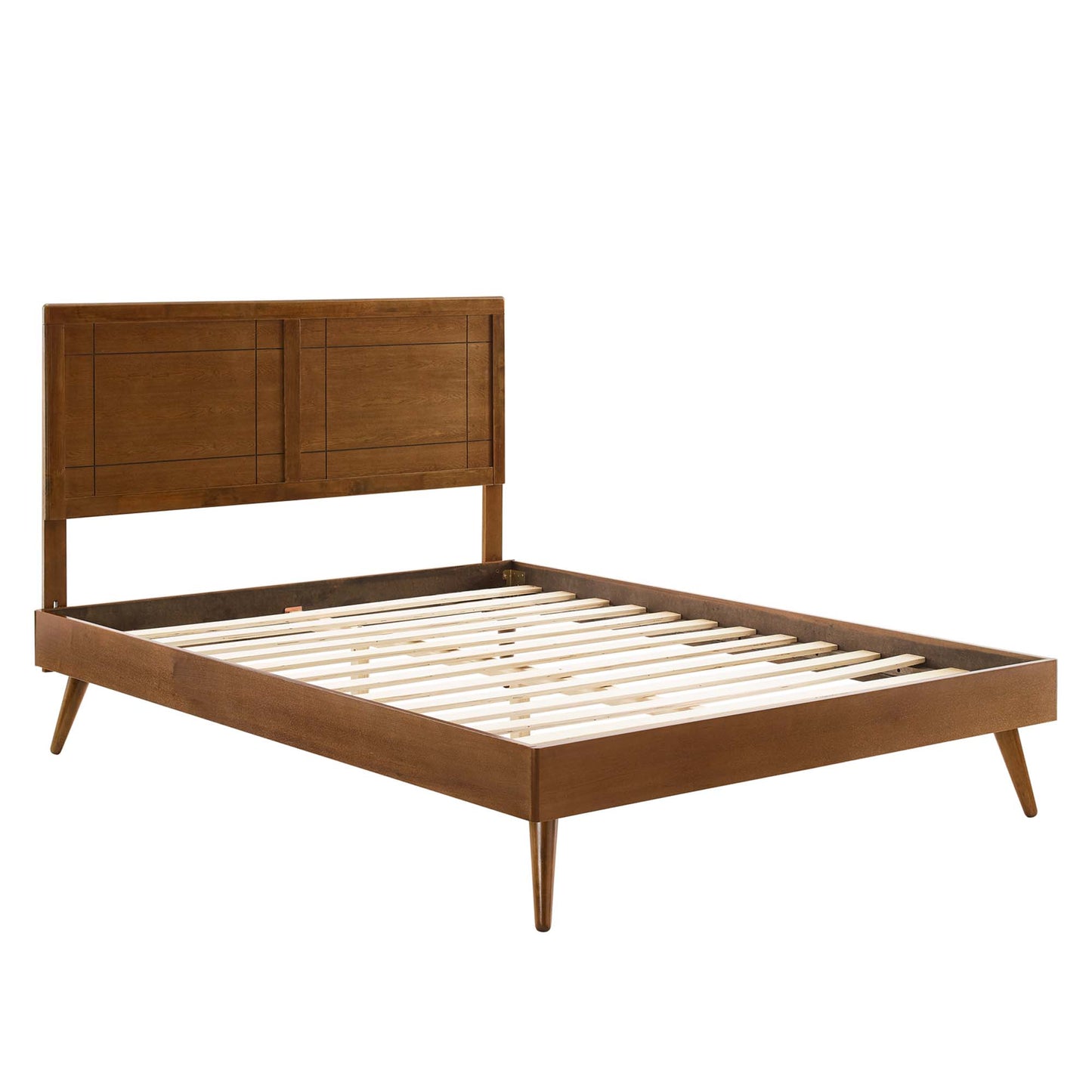 Modway - Marlee Wood Queen Platform Bed With Splayed Legs by Modway  Bedroom Beds Brown - MOD-6382-WAL