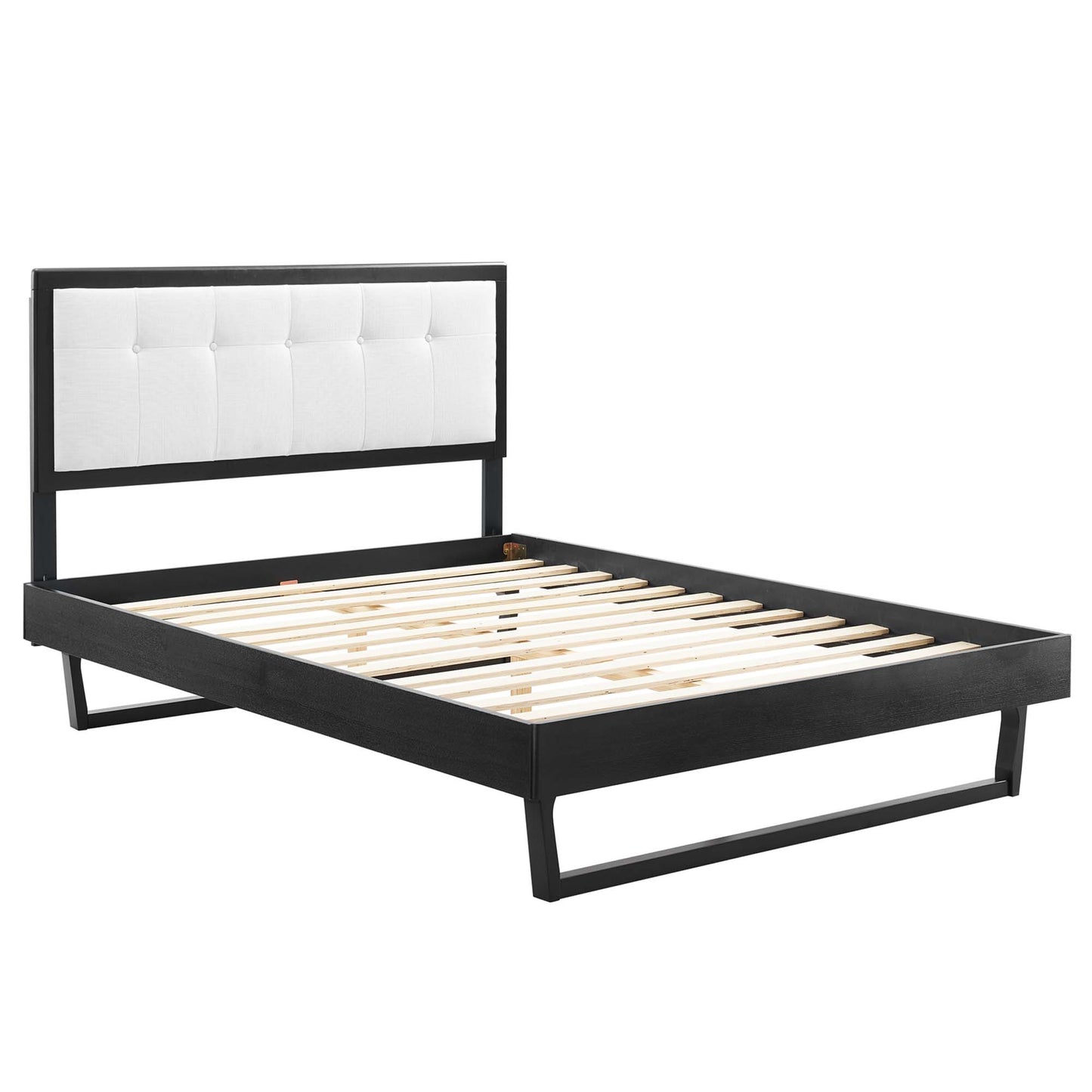 Modway Outlet Willow Wood Queen Platform Bed With Angular Frame by Modway  Bedroom Furniture Black White - MOD-6384-BLK-WHI