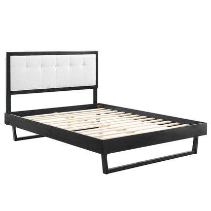 Modway Outlet Willow Wood Queen Platform Bed With Angular Frame by Modway  Bedroom Furniture Black White - MOD-6384-BLK-WHI